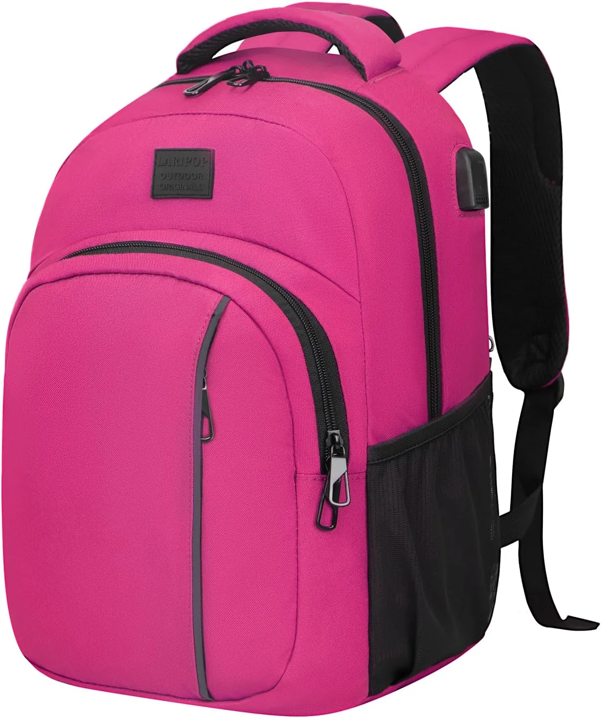 Travel Laptop Backpack,15.6 Inch Business Laptop backpack for Men Women with USB Charging Port,Water-Resistant Laptopack Weekender Daypack for Work College Computer