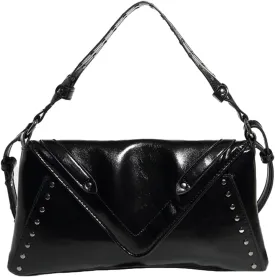 Trendy Studded Clutch Bag For Women Vegan Leather Envelope Purse Elegant Womens Shoulder Bag Y2K Punk Purse Work 2025