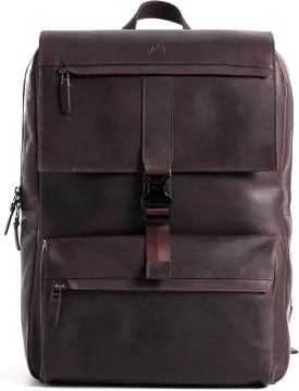 VELEZ Dark Brown Leather Backpack for Men and Women 17 inch Laptop Bag Handmade Business & Casual Daypack Genuine Leather Work Bag