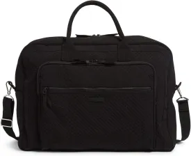 Vera Bradley Women's Microfiber Grand Weekender Travel Bag, Black, One Size