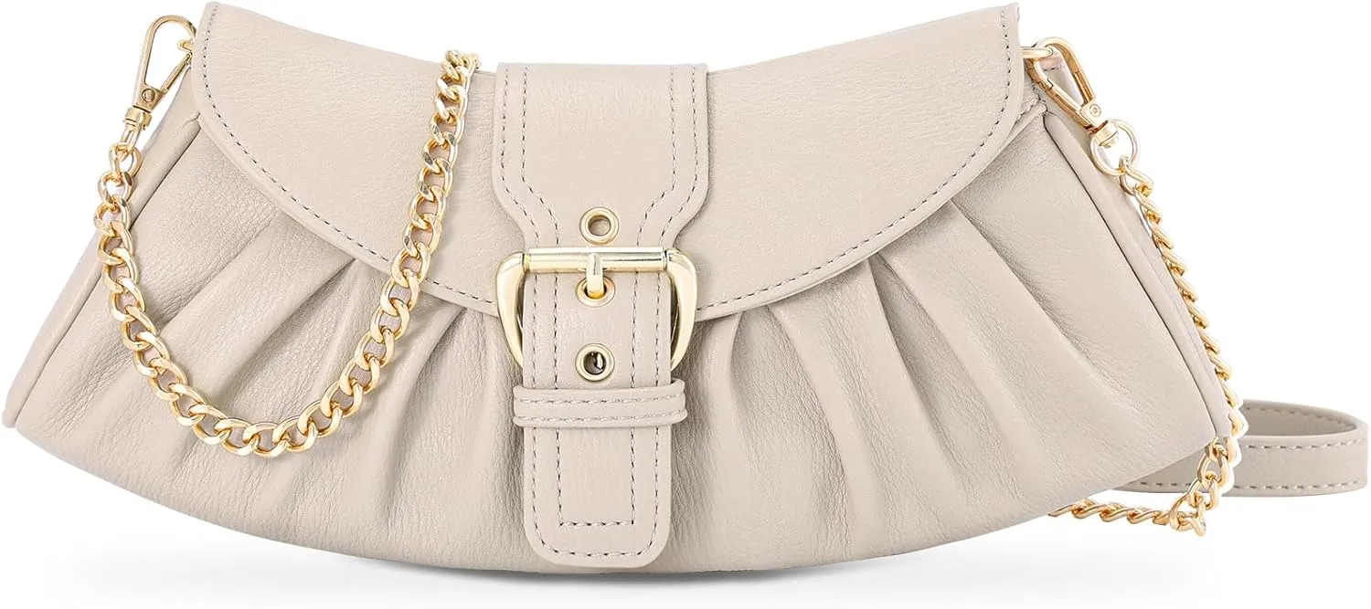 VX VONXURY Leather Clutch Purses for Women Convertible Crossbody Purses with Detachable Strap Handbag for Wedding Party