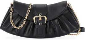 VX VONXURY Leather Clutch Purses for Women Convertible Crossbody Purses with Detachable Strap Handbag for Wedding Party