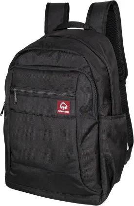 WOLVERINE Lightweight, Water Resistant Rugged Laptop Backpack for Travel or Work, Commuter-Black, 22L