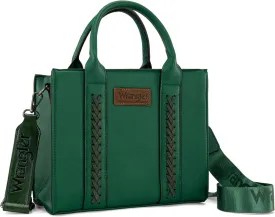 Wrangler Medium Tote Bag for Women Designer Satchel Handbags Top-handle Purses with Strap