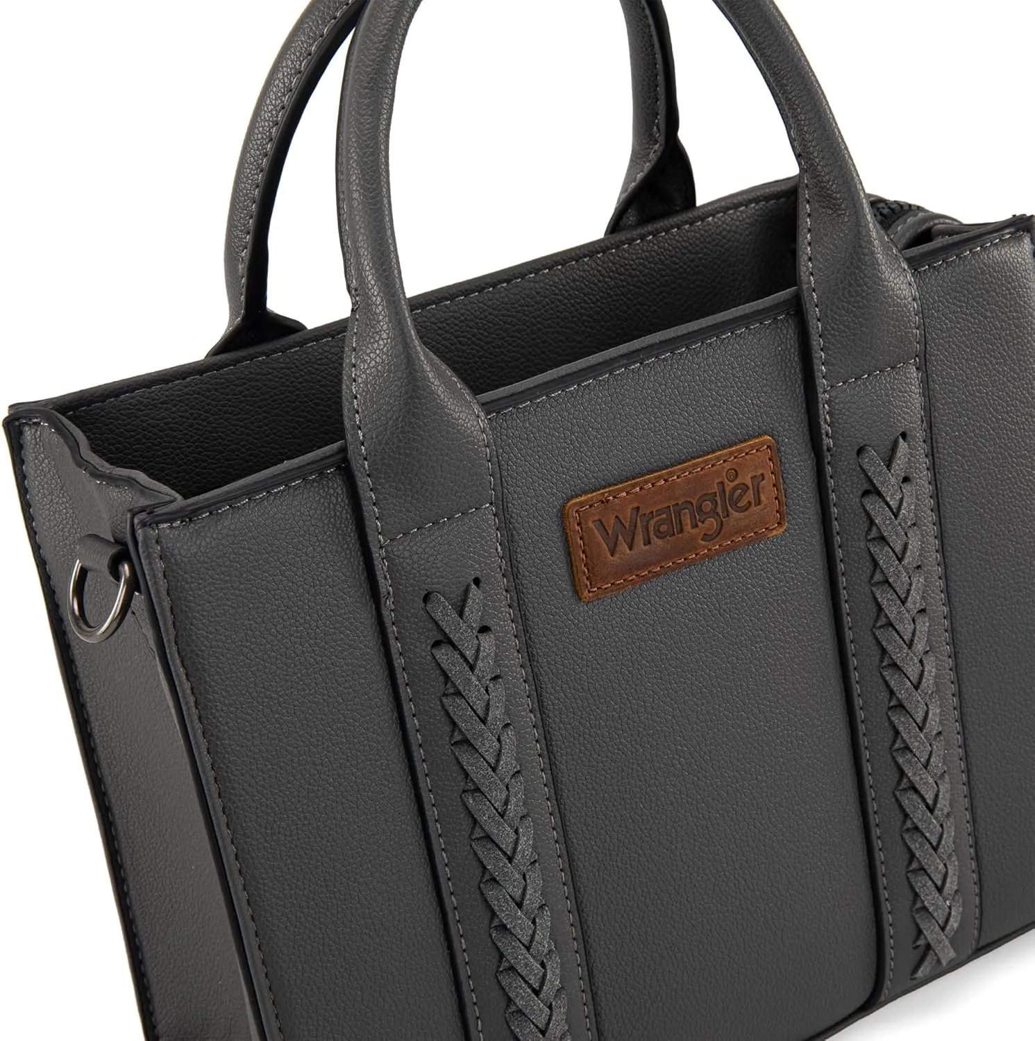 Wrangler Medium Tote Bag for Women Designer Satchel Handbags Top-handle Purses with Strap