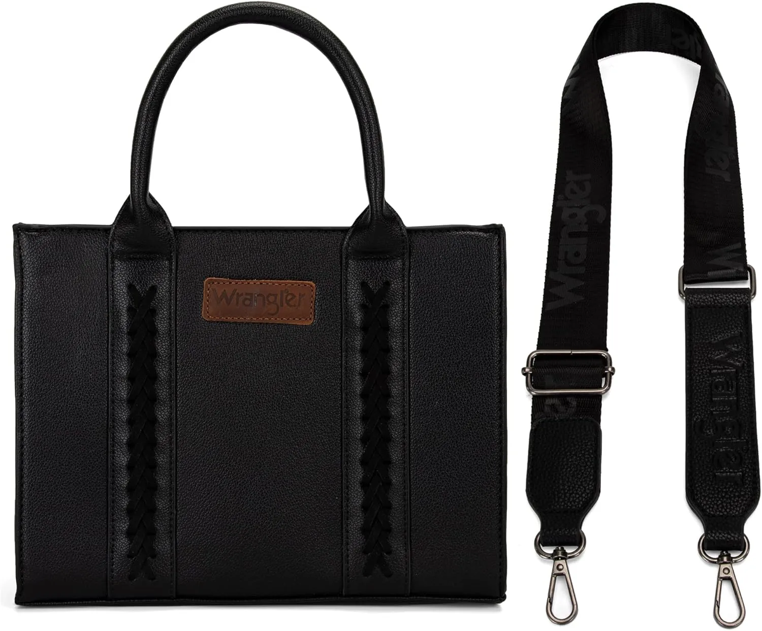 Wrangler Medium Tote Bag for Women Designer Satchel Handbags Top-handle Purses with Strap