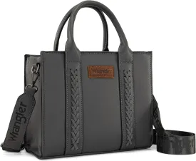 Wrangler Medium Tote Bag for Women Designer Satchel Handbags Top-handle Purses with Strap