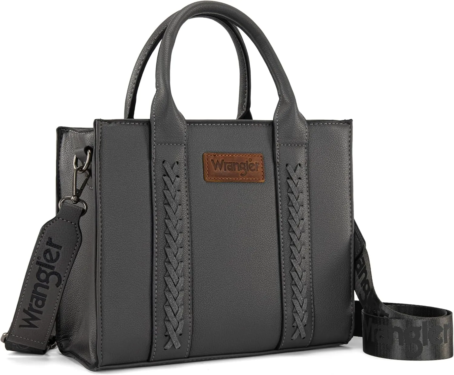 Wrangler Medium Tote Bag for Women Designer Satchel Handbags Top-handle Purses with Strap