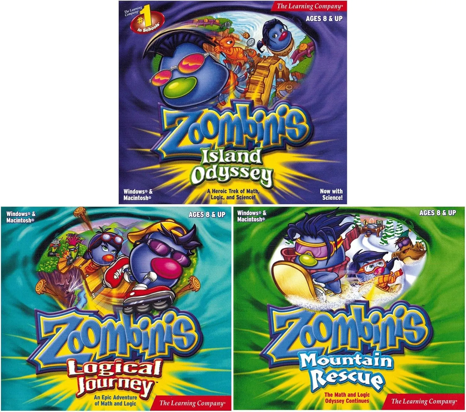 Zoombinis 3 Game Pack - Island Odyssey, Logical Journey, Mountain Rescue